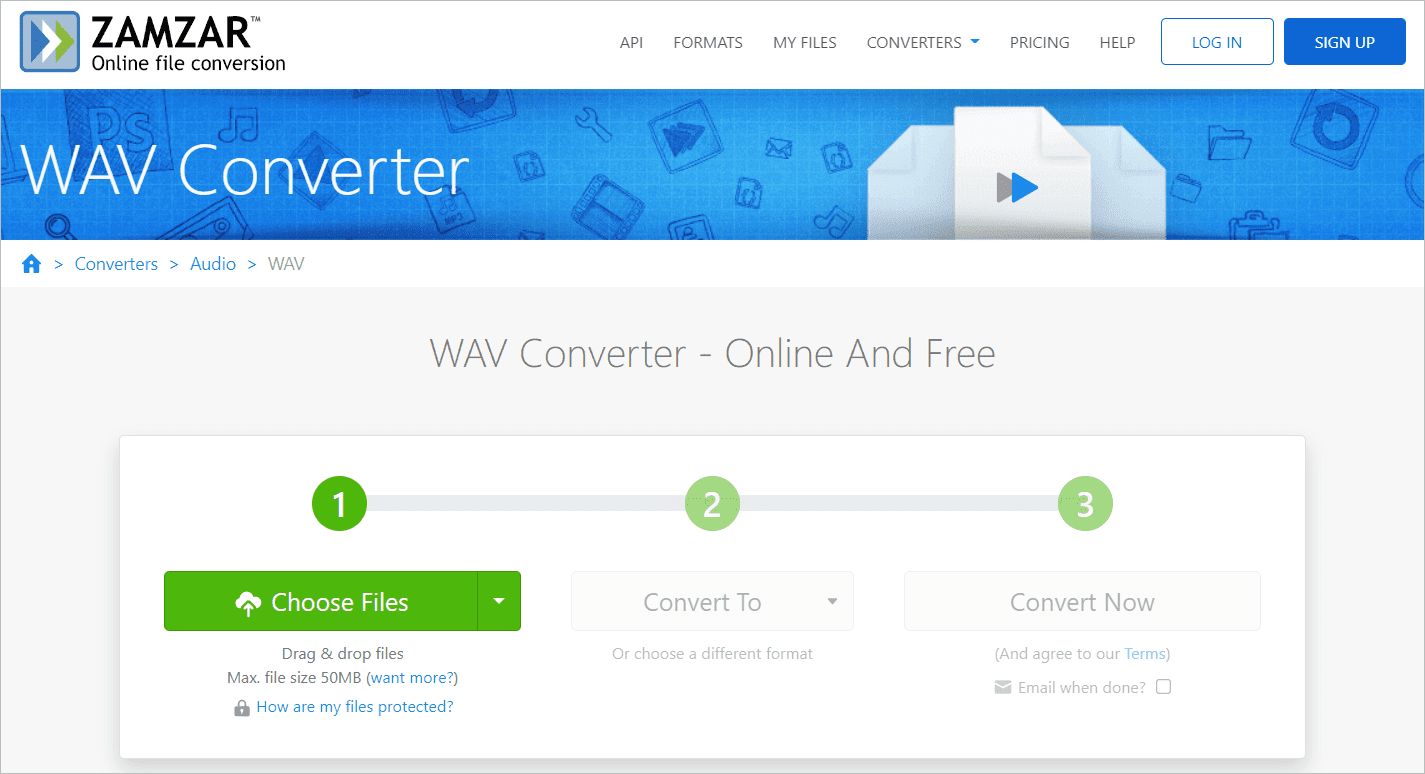 Zamzar Converter