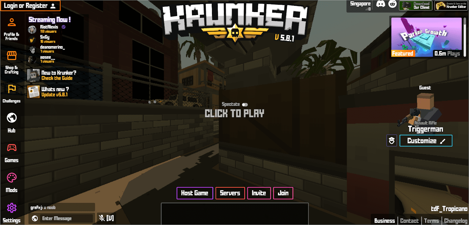 FPS Games Online Krunker