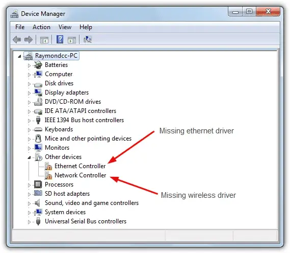 Detect Missing Drivers As Seen In The Device Manager