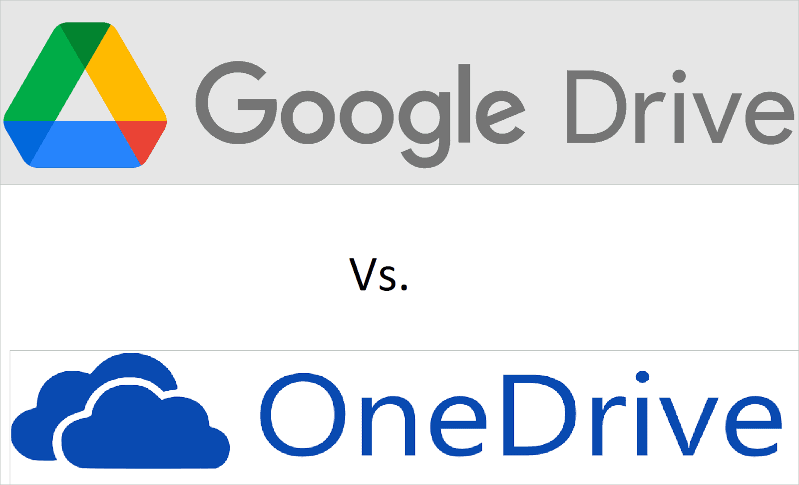 Google Drive Vs OneDrive
