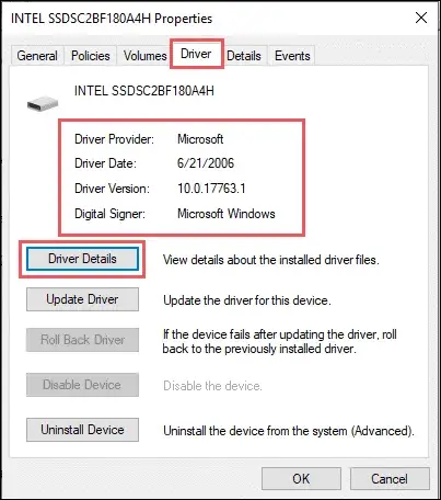 Check the Driver version in Windows 10/Windows 11