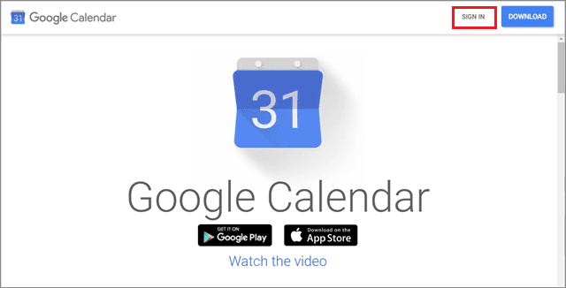 Open Google Calendar