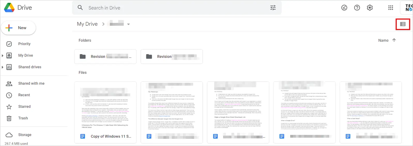 Select List Layout option