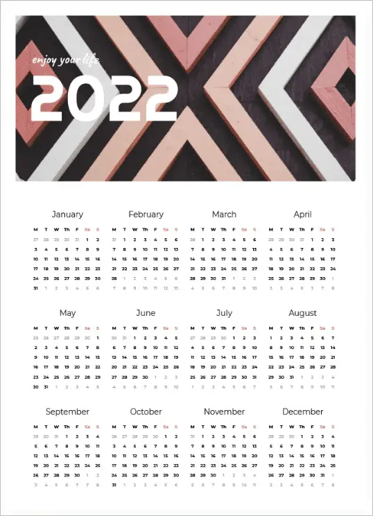 Stylish Poster Calendars 2022 Template