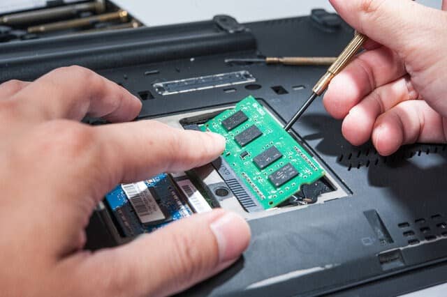 Installing RAM in the laptop to Fix Automatic Repair Couldn't Repair Your PC In Windows 10