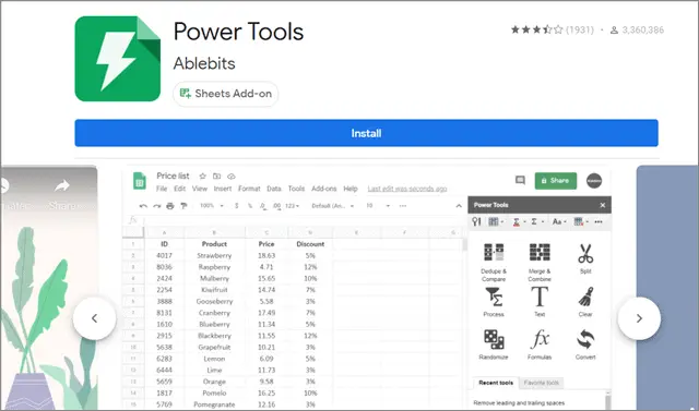 Power Tools: One of the best Google Sheets Add-ons