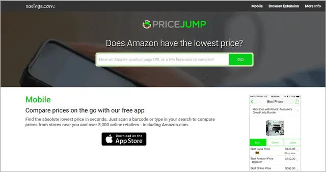 pricejump price tracking app