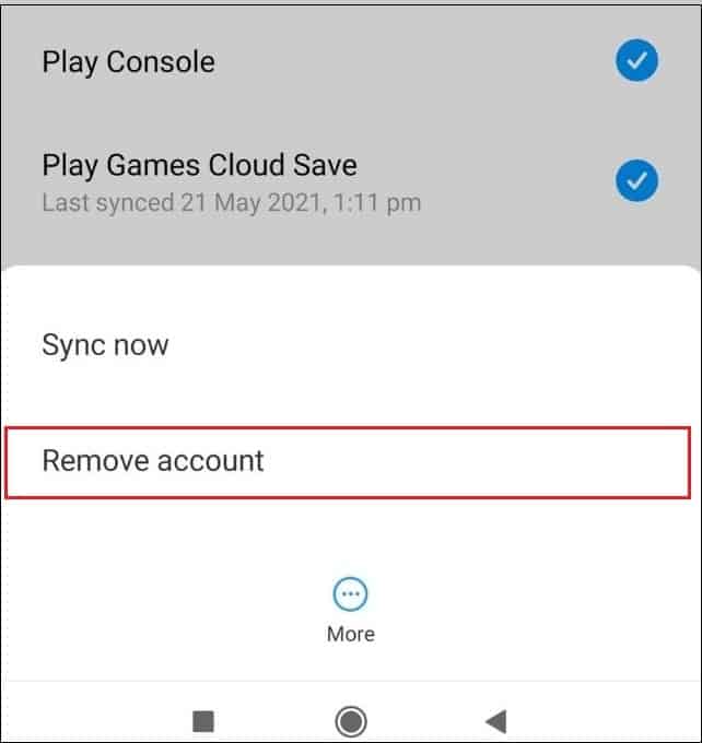 Remove account