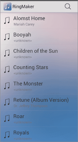 ringdroid free ringtone app for Android