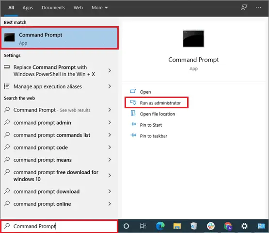 run command prompt in administrator mode