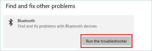 Run the Bluetooth troubleshooter To Fix Bluetooth Disappeared in Windows 10 