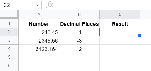 Sample data
