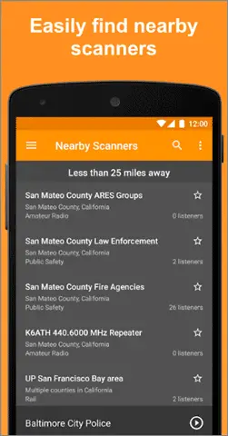 scanner radio waze auto android app