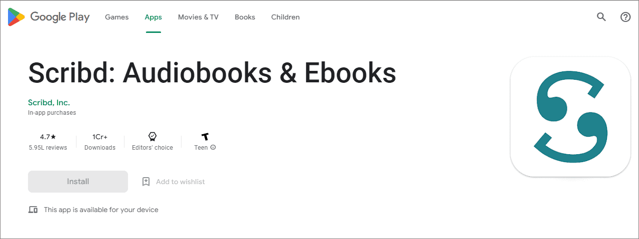 apps to read free books Scribd