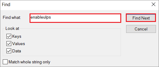 Search enableulps  to fix Windows 10 slow boot issue