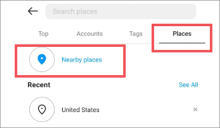 search people by location for how to find someone on instagram