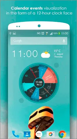 sectograph android widgets