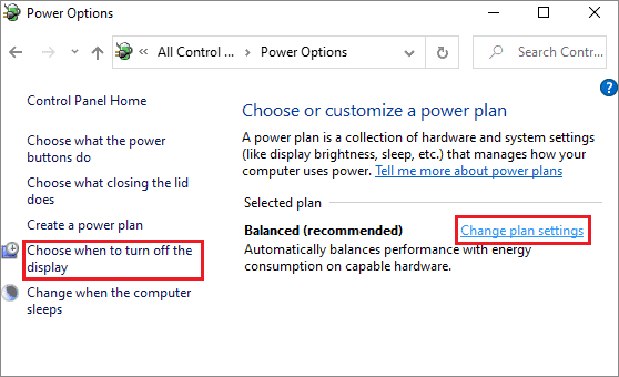 select change plan settings 1