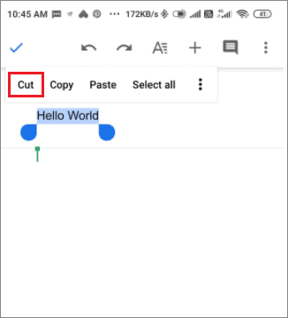 Tap Cut for How To Remove Header In Google Docs