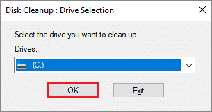 select drive to cleanup to fix hdmi port not working