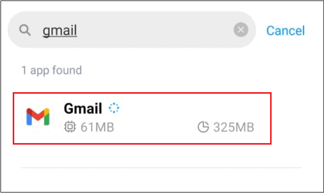 Select Gmail if gmail notifications not working