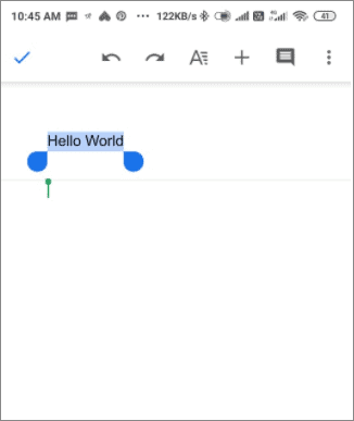 Select the header for How To Remove Header In Google Docs