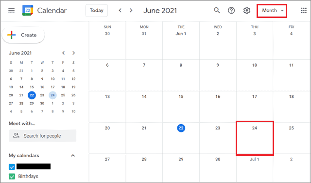 Set the layout and click on the date for how to add birthdays to google calendar