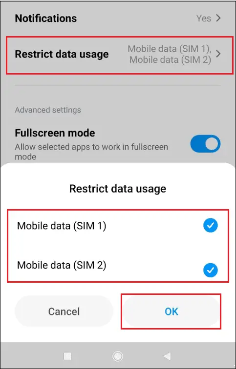 Check if sim cards are enabled 