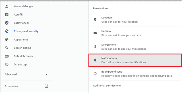 Select Notifications