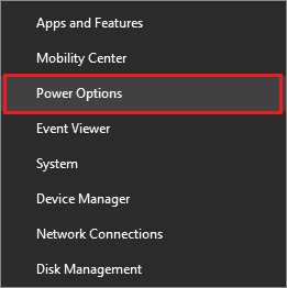 select power options 3