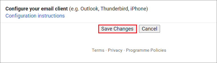 Save changes