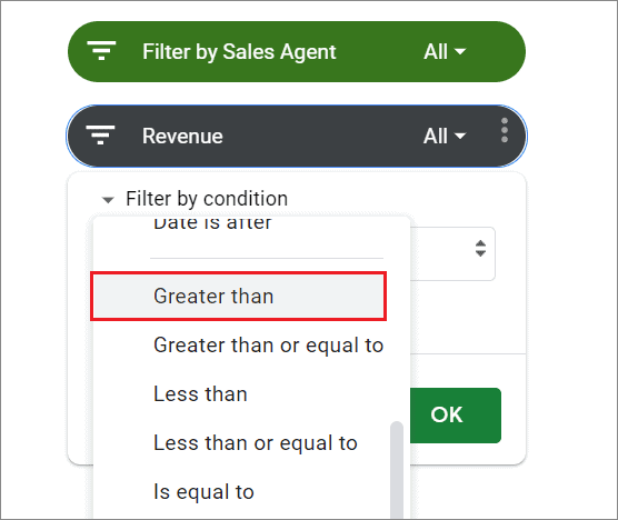 Select the condition