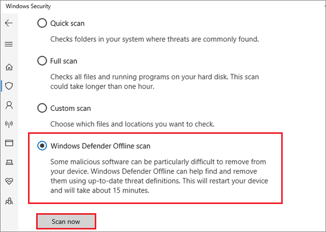 select windows defender offline scan to fix  to fix Xinput1_3. dll is Missing in Windows 10