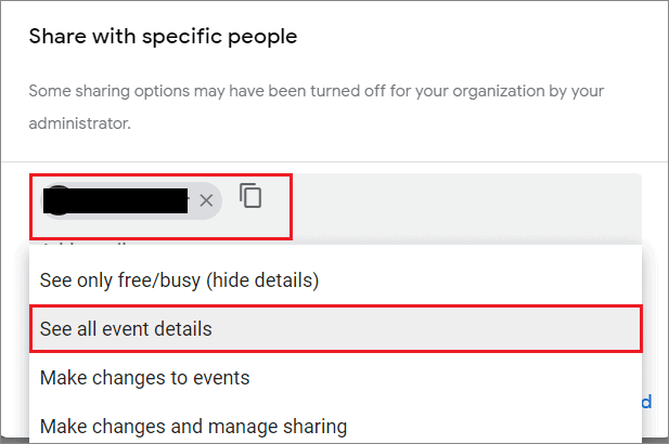 Enter recipient details and edit sharing settings