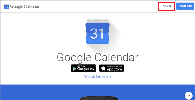 Open Google Calendar