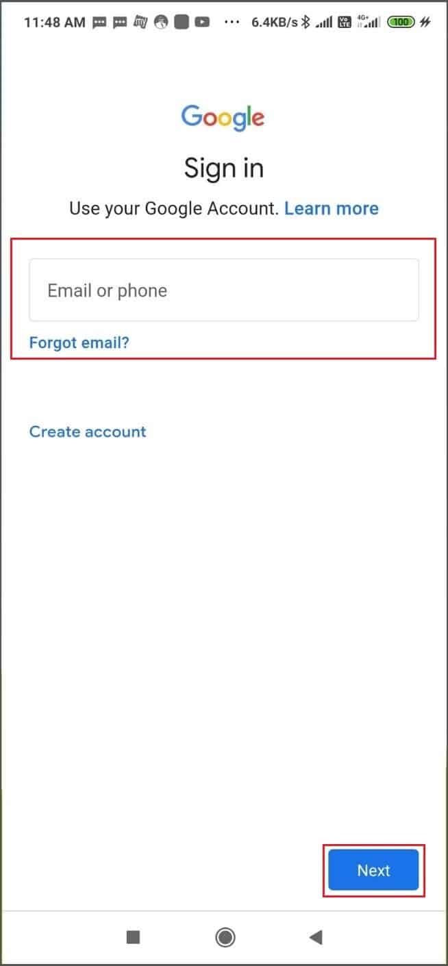 Sign in to the new default Gmail account