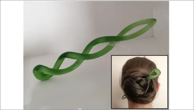 spiral hair stick