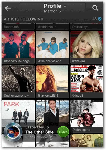 Artists-Following-Maroon-5