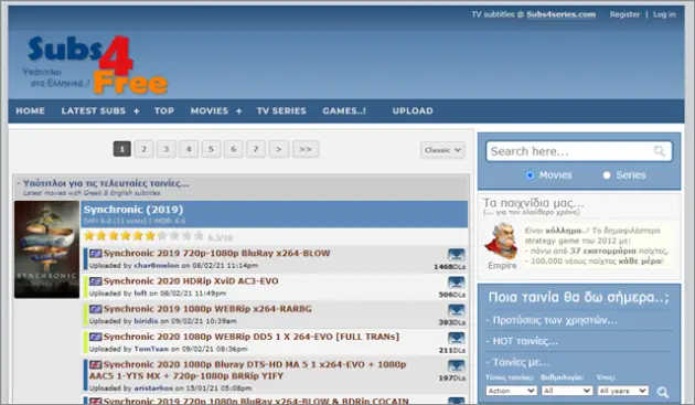 subs4free Subtitle Sites