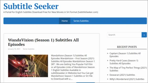 subtitle seeker