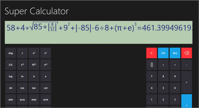 super calculator app for windows 10