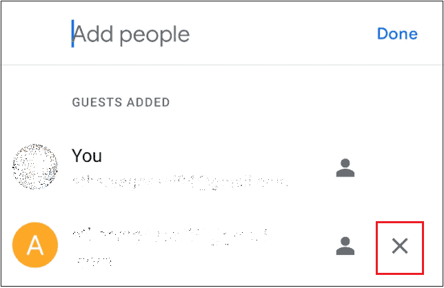 Uninvite an attendee