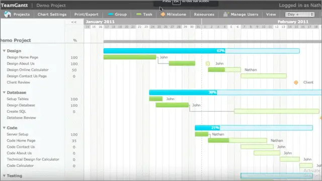 team gantt microsoft project alternative