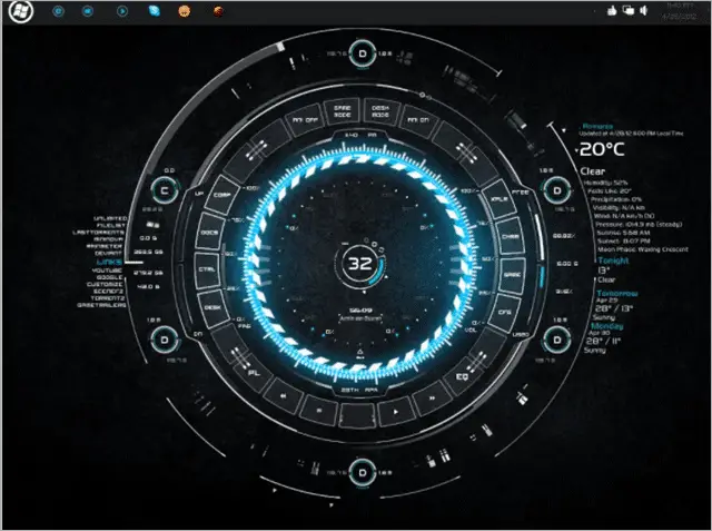 tech-a-rainmeter-skin