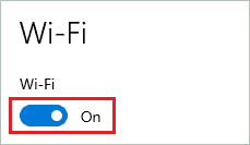  Turn on Wi-Fi