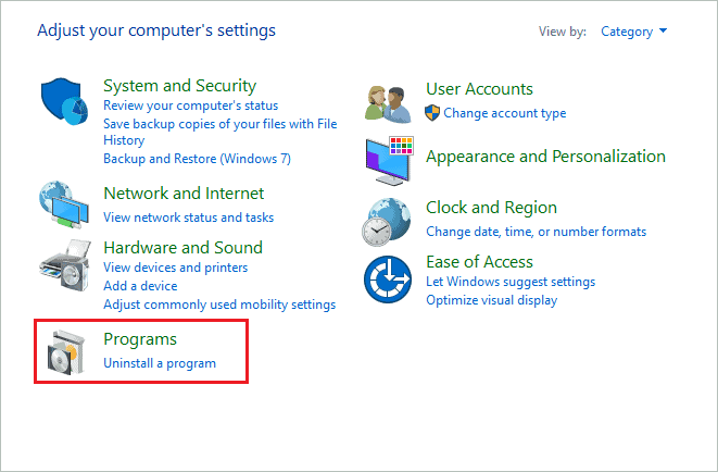 Uninstall a program from your computer