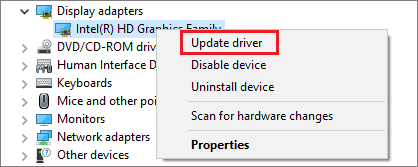 Update the graphics driver to fix computer fan loud