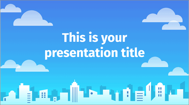 City Skyline Presentation Template