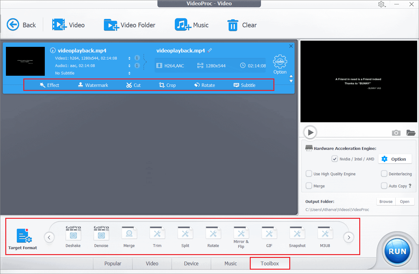 videoproc review video editor