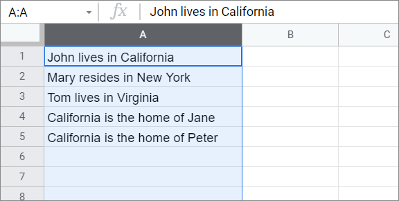 how to set column width in Google Sheets
